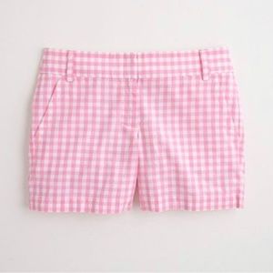J. Crew pink gingham shorts